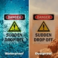thumbnail image 6 of (2 Pack) Sudden Drop Off OSHA Danger Sign 18 Inch X 24 Inch Indoor / Outdoor Rust-Free Aluminum Metal Signs for Workplace, Workshop, and Construction Site, Made in the USA, 6 of 8