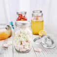 thumbnail image 2 of 24 PC Canning Rings Wide Mouth, Mason Canning Lids, Stainless Steel Lids for Mason Jar Regular Mouth, Screw Bands Caps Compatible with Mason Canning Jars, 2 of 7