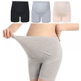 thumbnail image 4 of 4PCS Women's Seamless Maternity Shapewear for Dresses Pregnancy Shorts Panties High Waist Mid-Thigh Underwear, 4 of 10