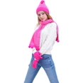 thumbnail image 3 of Ensemble de Bonnets, Gants et Accessoires d'Hiver en Tricot 3 Pièces pour Femmes, 3 of 4