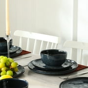 Stone Lain Mirella 12-Piece Dinnerware Set Stoneware, Blue
