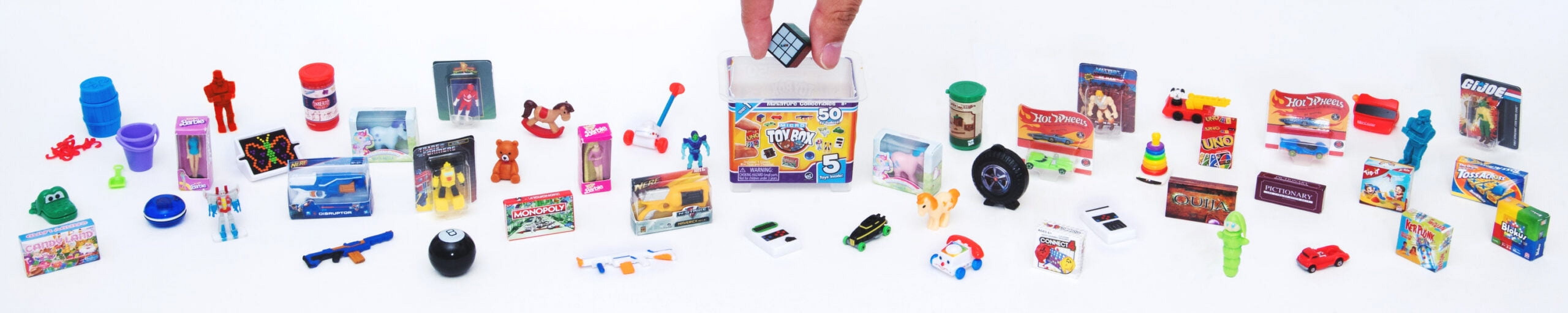 (2 pack) Micro Toy Box Miniature Collectibles for Children Ages 8 and up