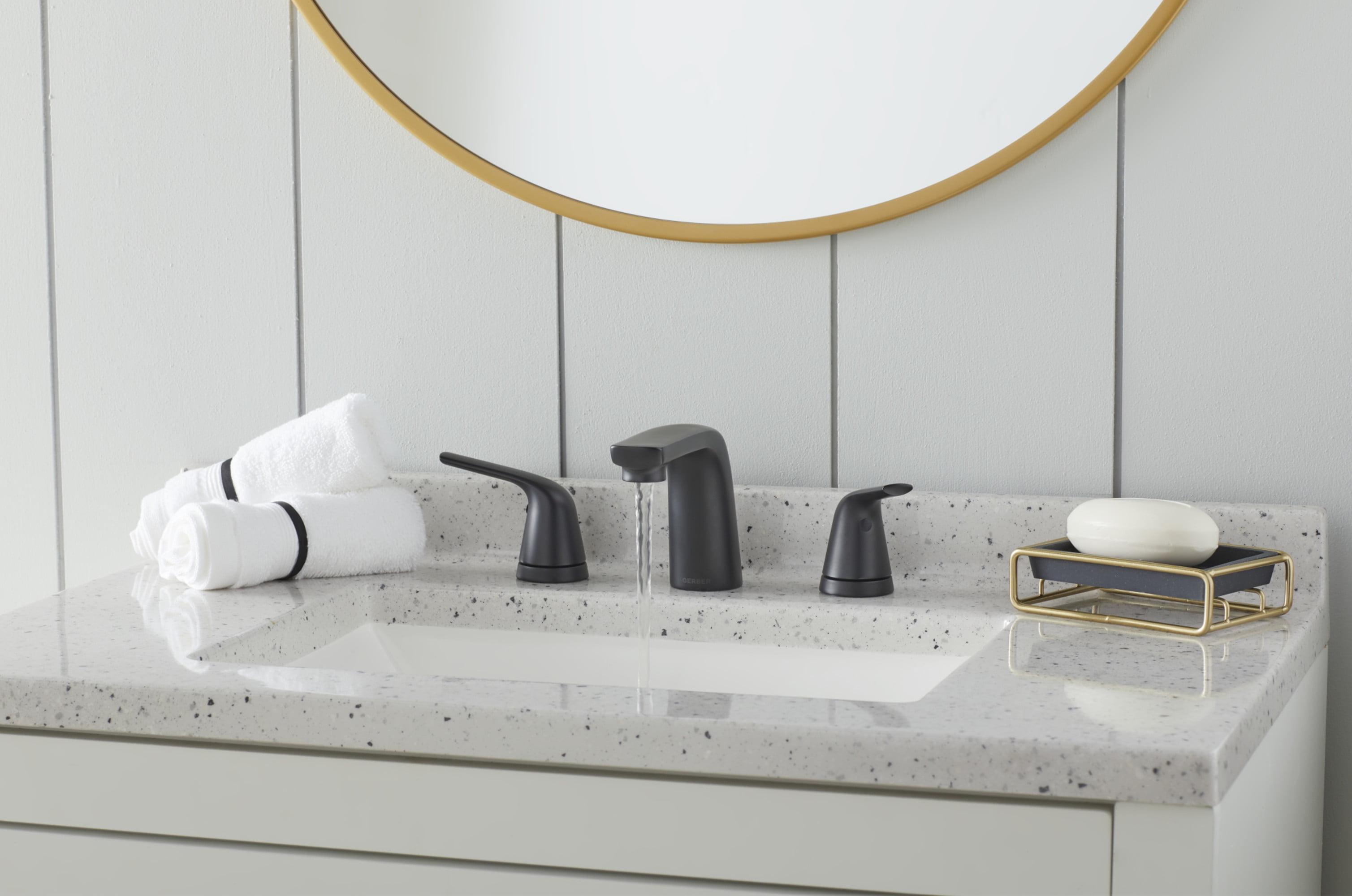Gerber D304134BN Lemora 1.2 GPM Widespread Bathroom Faucet - Nickel