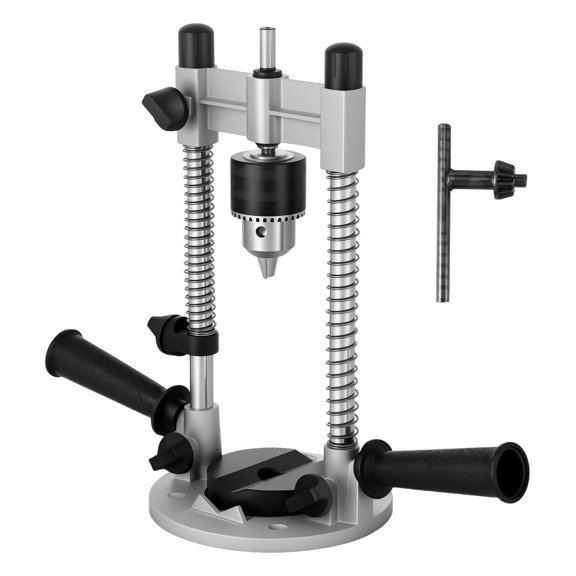 Drill Guide Portable Drill Guide Attachment Vertical Drill Press Accessories Aluminium Alloy Drill Holder Guide Precision Electric Drill Stand for Drilling Straight Holes