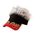 thumbnail image 2 of Gorra de béisbol con pelo sintético para mujer, estilo casual, ideal para fiestas, con visera y pelo sintético., 2 of 9