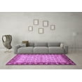 thumbnail image 3 of Ahgly Company Indoor Square Oriental Purple Traditional Area Rugs, 8' Square, 3 of 4