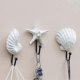 thumbnail image 1 of Wall Coat Hooks, 3pcs Resin Hanger Decorative Hooks (white), 1 of 3