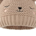 thumbnail image 4 of RV Gorro de punto bordado para niños, gorro de lana liso de doble bola para bebé, otoño e invierno (caqui) oso de fresa Electrónica, 4 of 4