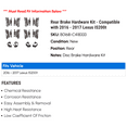thumbnail image 2 of Rear Brake Hardware Kit - Compatible with 2016 - 2017 IS200t, 2 of 2