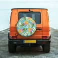 thumbnail image 6 of Yiaed Cute Pineapples Print Tire Wheel Cover, Waterproof Spare Tire Cover Fit for Jeep, Truck,Trailer, RV, SUV, Camper and Most Vehicle-17 inch, 6 of 6