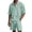 Light Green, variant on Domzest Mens Waffle Knit Lounge Set Short Sleeve Quarter Zip Polo Shirts with Drawstring Shorts Summer Tracksuit Set White M