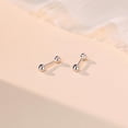 thumbnail image 4 of 20G Minimalist Tiny Ball Bead Stud Earrings for Women 925 Sterling Silver Small Balls Screw Back Studs Cartilage Tragus Post Dainty Simple Birthday Christmas Party Jewelry, 4 of 10