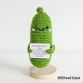 thumbnail image 4 of Cute  Ornaments Home Decoration with Positive Affirmation Card Handmade Woven Vegetable Fruit Doll Funny Positive Potato Plush Doll Toy Knitted Potato Doll STAR FRUIT, 4 of 8