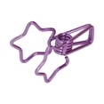 thumbnail image 4 of Paper Binder Clips, Small Binder Clips Sturdy Metal Cute Cartoon 100pcs  For Clothing For Account For Office Worker Purple,Rose Gold, 4 of 8