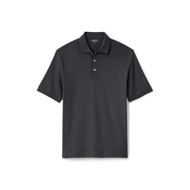 Lands' End Lands' End Men's Big & Tall Short Sleeve Supima Banded