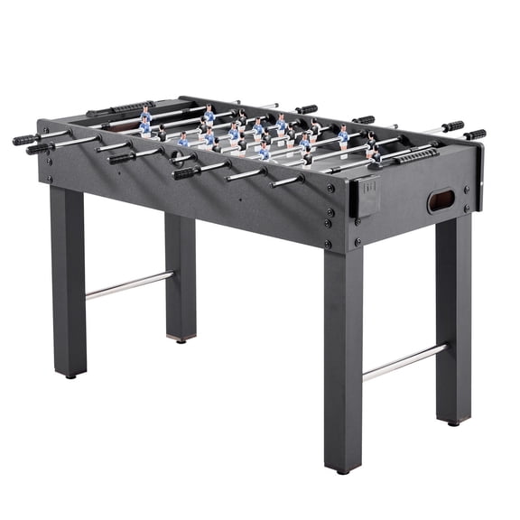 Family Game Room Foosball Set - 48" Standard Size Durable Table Includes 2 Balls, Score Keeper & Dual Cup Holders