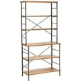 thumbnail image 3 of SAFAVIEH Brooke Industrial Rustic 6 Tier Etagere, Pewter/Brown, 3 of 5