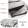 thumbnail image 6 of Round Area Rug 5 Ft, Valentine's Day Washable Non-Slip Circle Carpet for Living Room/Bedroom, Love You Vintage Wood Stripes Gray Low-Profile Runner Mats Collection Rugs for Indoor, 6 of 7