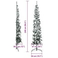 thumbnail image 2 of vidaXL Christmas Tree Decoration Slim Artificial Half Xmas Tree with Stand, 2 of 10
