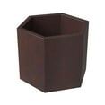 thumbnail image 3 of LeisureMod Thicket Series Poly Stone Planter in Brown 14 High, 3 of 7