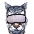 thumbnail image 3 of Animal 3d Balaclava Lindo estampado con orejas Ski Snowboard Mask Cycling Headgear (1), 3 of 8