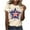 Style 4, variant on GERsome Womens 4th of July Short Sleeve Tops American Flag Patriotic T Shirts USA Flag Stars Stripes Crewneck Loose Fit Summer Tee S-5XL