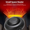 thumbnail image 3 of HIBIBUD 2026 New Cordless Space Heater for 18V Battery,170W Portable Electric Fan Heater with 2 Heat Settings&Usb Ports Portable Heater Runs on Batteries for Jobsite,Workshop(Battery Not Included), 3 of 7