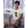 thumbnail image 2 of Tabby Ski Cat T-Shirt Men -Fab Funky Designs, Male Small, 2 of 4