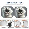 thumbnail image 6 of Salouo Smiling Polar Bear Pattern Car Windshield Sun Shade Foldable | Front Windshield Shade for Sun, Heat and UV Rays | Interior Sun Protection-Large, 6 of 6