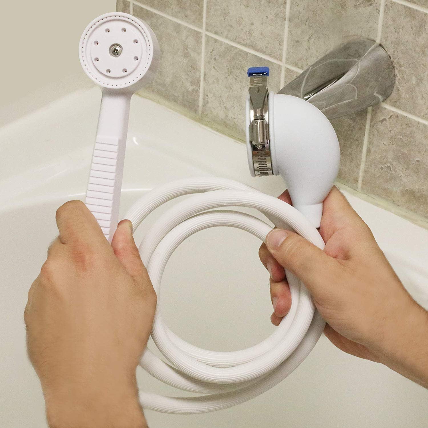 Pet Sprayer Bathtub Faucet Tub Rinser Portable Handheld Shower Head Hose 42 in 