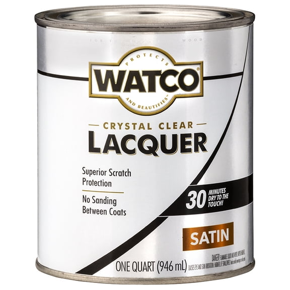 18-Pack of 1 qt Rust-Oleum 63241 Clear Watco Brushing Lacquer, Satin