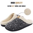 thumbnail image 2 of Zapatillas con forro de piel sintética para hombre, zapatos de casa cómodos y antideslizantes tipo lana (S) blanco Ndcxsfigh Tenis De Mujer Tenis De Hombre, 2 of 9