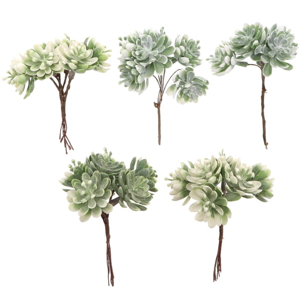 5 piezas Flores artificiales Plantas falsas Flor de plástico para decoración del hogar