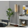 thumbnail image 5 of Adesso Trudy 62" Pull Chain Walnut Wood & Metal Floor Lamp with Textured Fabric Shade, 5 of 9