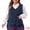 Navy Blue, variant on DARING DIVA Women's Plus Size Fully Lined 4 Button V-Neck Dressy Suit Vest 1X Brown