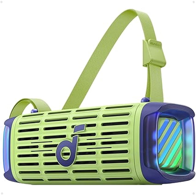 Soundcore Boom 3i, Haut-Parleurs Extérieurs Robustes, IP68, Lecture Flottante, Résistant à l'Eau Salée, BassUp 2.0, Haut-Parleur Portable 50 W, Bluetooth 5.3, 16 H, TWS, Kayak/pêche/camping, Vert