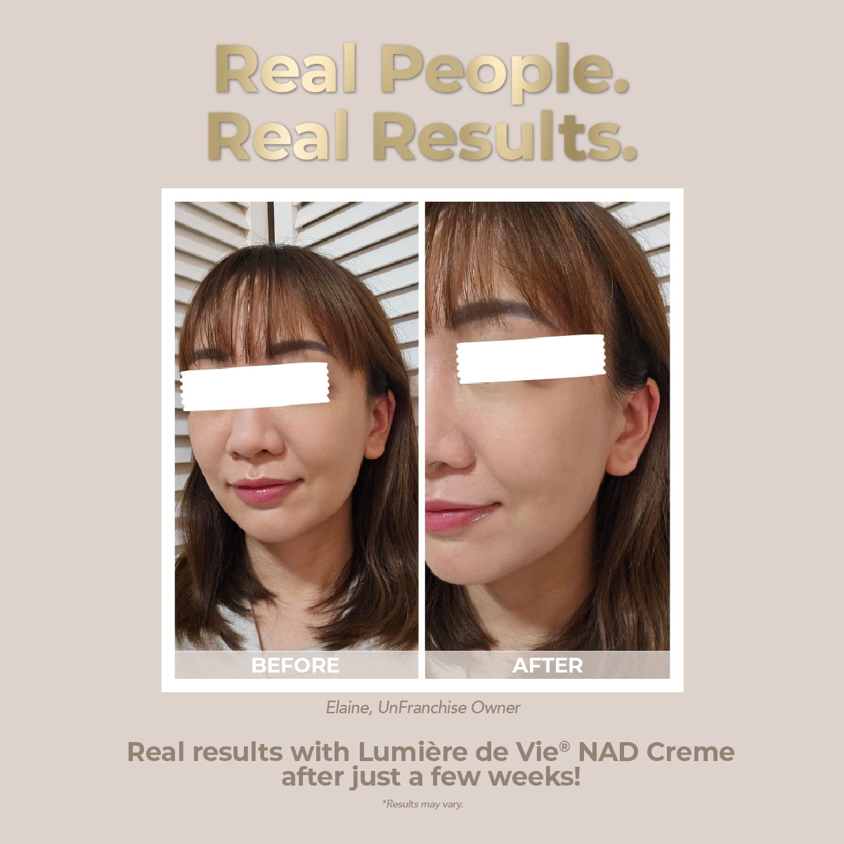 LUMIÈRE DE VIE® NAD Crème – Face Cream with 5% Myristyl Nicotinate, Supports Healthy NAD Levels, Smooths the Look of Fine Lines, Helps Improve Elasticity & Hydration, 40g