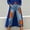 Orange, variant on Women Jeans High Waisted Floral Print Wide Leg Trendy Going Out Capris Denim Pants with Pockets