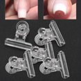 thumbnail image 4 of Peahefy Plastic Clips,Clips,5pcs 4 Colors C Curve Nail Extension Clips Multi-functional Plastic Nail Art Accessories, 4 of 8