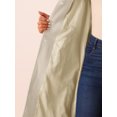 thumbnail image 5 of INSPIRE CHIC Women's Winter Coat Single Breasted Peacoat Notched Lapel Button Down Outerwear Overcoat M Beige, 5 of 6