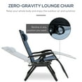 thumbnail image 4 of Outsunny Chaise Longue Zéro Gravité, Chaise de Patio Inclinable avec Porte-Gobelet, 4 of 10