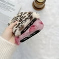 thumbnail image 3 of Leopard Pattern Furry Case for iPhone 13 Pro, Luxury Lovely Winter Warm Soft Furry Fluffy Plush Shockproof Anti-slip Phone Case Cover for Apple iPhone 13 Pro 6.1 inch,Pink, 3 of 7