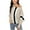 Khaki, variant on TFEOQRY Pullover Sweater for Women Striped Color Block Knitwear Long Sleeved Round Neck Sweater Top Green