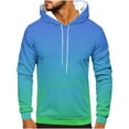 thumbnail image 4 of 2 Pack S-5X Big & Tall Hoodies for Men with Front Pocket Plus Size Fleece Lined Sweatshirts Mens Pullover Long Sleeve Gradient Printed Athletic Hoodie Tops, 4 of 8