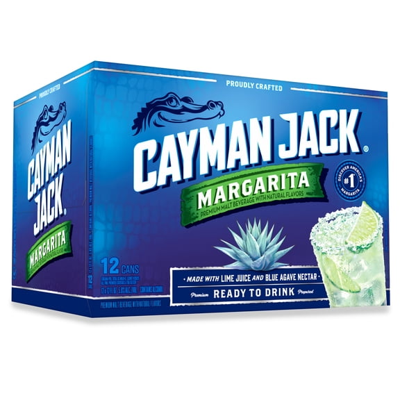 Cayman Jack Margarita, 12 Pack, 12 fl oz Cans, 5.8% ABV