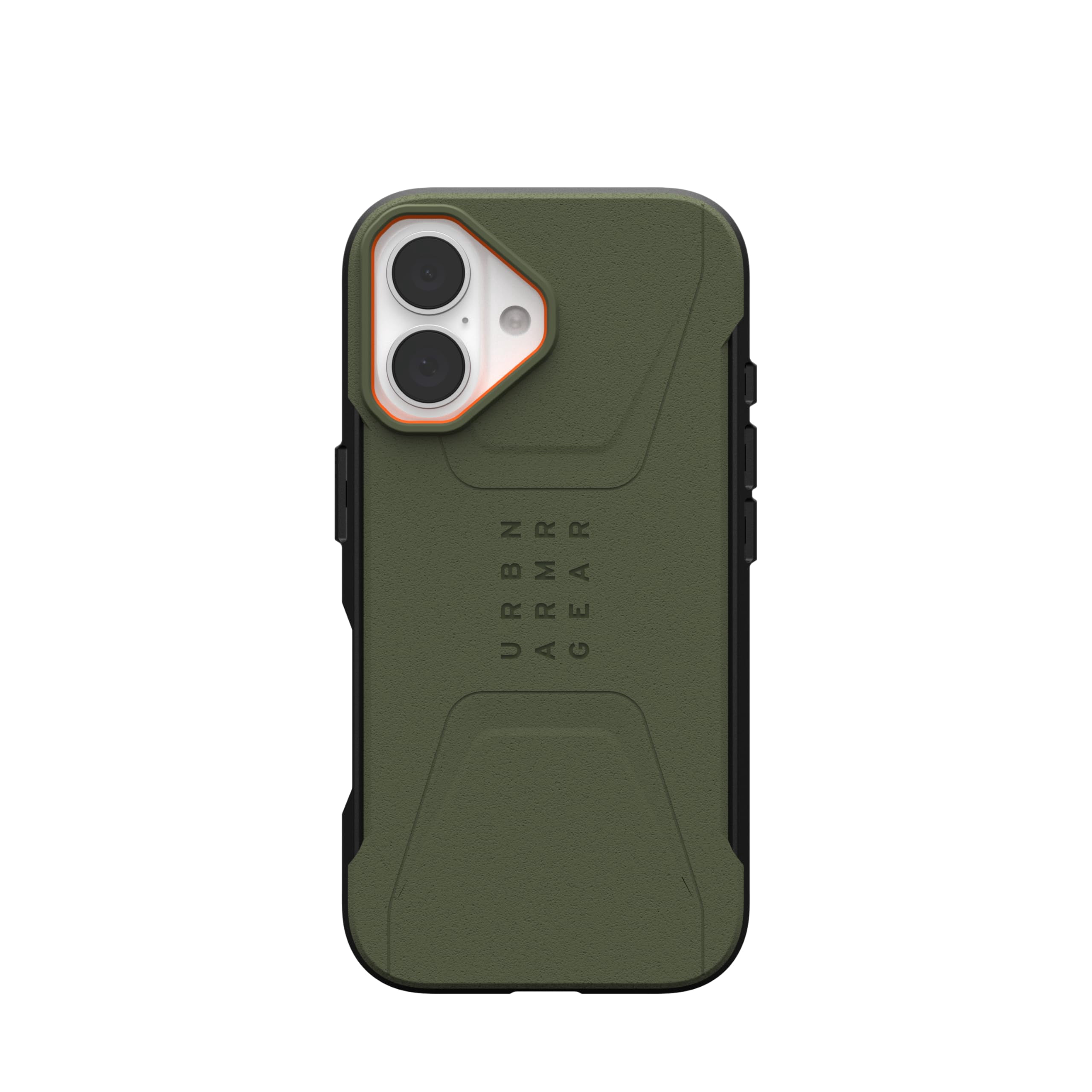 UAG iPhone 16 Case 6.1" Civilian - Compatible with MagSafe Charging Rugged Slim Sleek Shockproof Anti-Slip Military Grade Protective Cover, Olive Drab