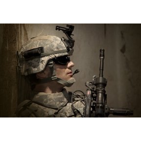 US Army Ranger in Afghanistan combat scene Canvas Art - Tom WeberStocktrek Images (35 x 24)