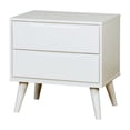 thumbnail image 5 of FOA Belkor 2-Piece White Solid Wood Bedroom Set - King + Nightstand, 5 of 9