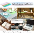 8pcs Refrigerator Liners Mats, 12 x 17.7'' Fridge Shelf Liner Washable Waterproof