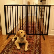 Cardinal Gates Extra Tall Freestanding Pet Gate Black 27.5" - 51" x 36"